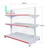 Kệ siêu thị đôi lưng lưới cao 1.2m x dài 1.2m