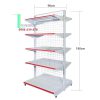 Kệ siêu thị đôi lưng lưới cao 1.8m x dài 0.9m