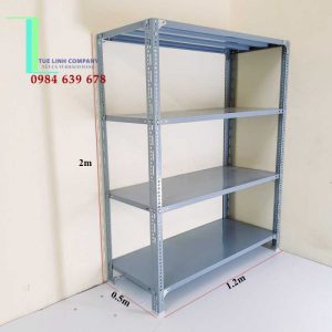 Kệ sắt v lỗ cao 2m x rộng 0.5m x dài 1.2m