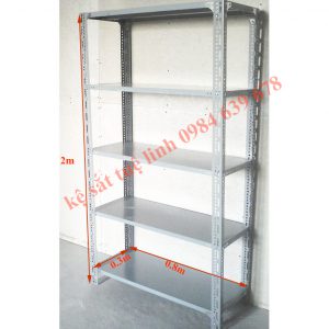 kệ sắt v lỗ cao 2m x rộng 0.3m x dài 0.8m